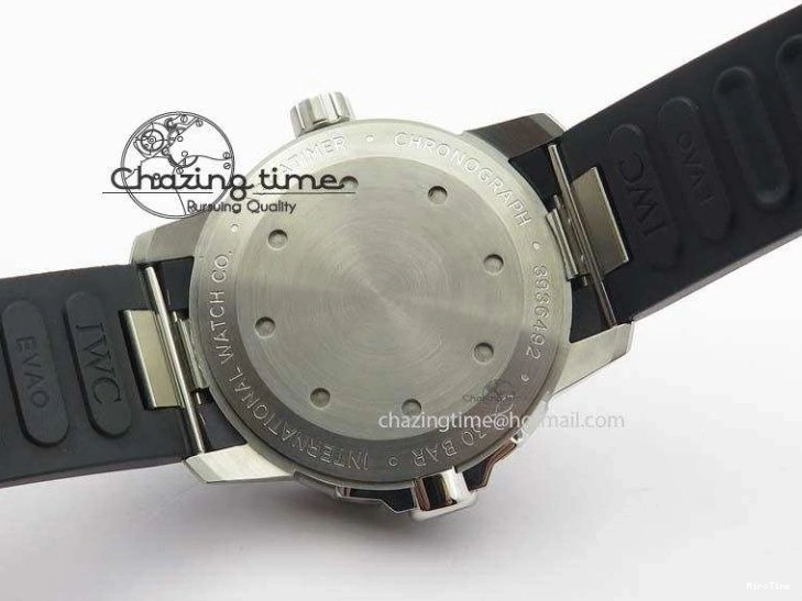 MIROTIME 0214 TechFriendly Aquatimer Automatic SS IW329003 V6F 1:1 Best Edition On Black Rubber Strap MIYOTA 7271